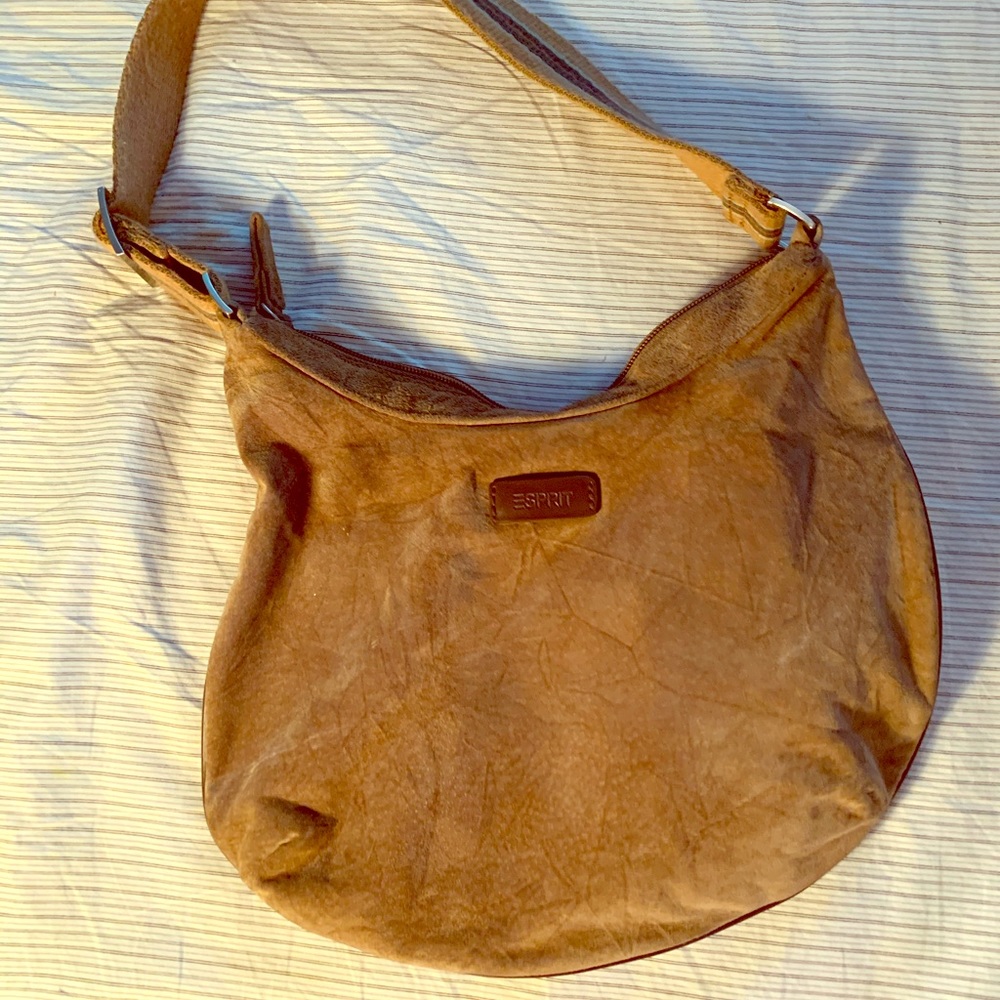 Esprit women’s suede hobo handbag